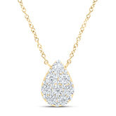 1/6CTW-DIA NK NECKLACE (18 INCH)